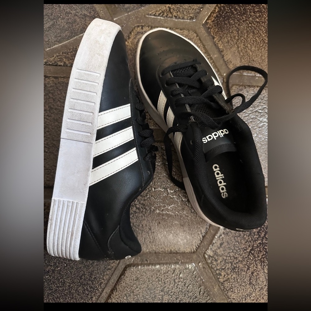 Adidas Black and White Sneakers
